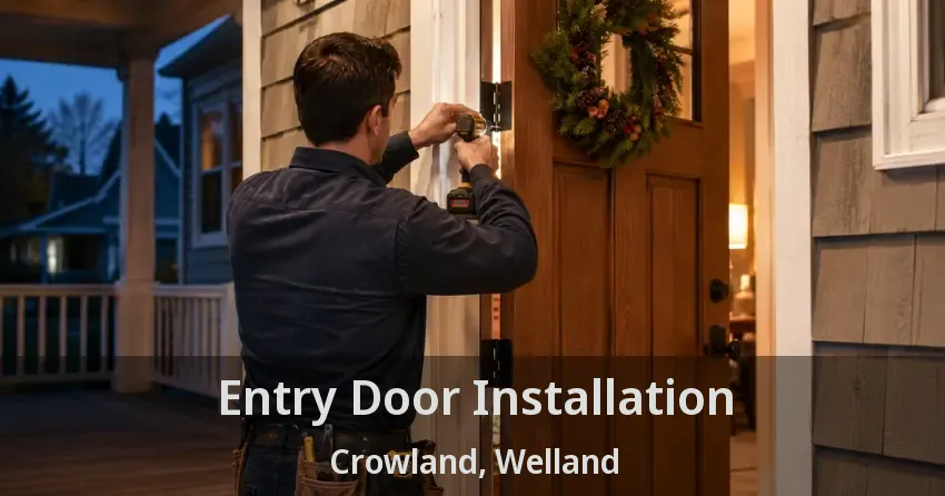 Entry Door Installation Crowland, Welland - ON