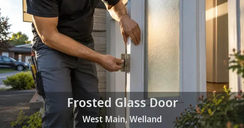 Frosted Glass Door West Main, Welland - ON