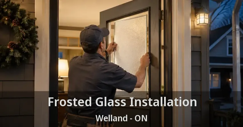 Frosted Glass Installation Welland - ON