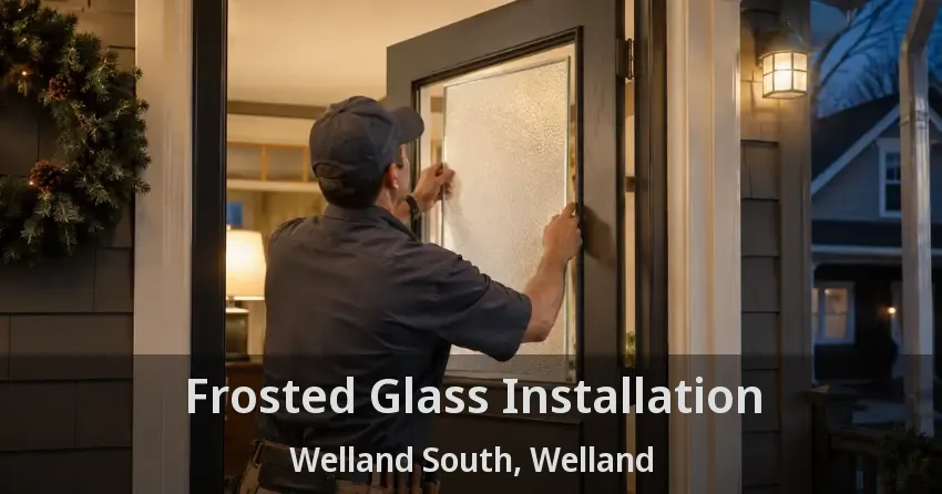 Frosted Glass Installation Welland South, Welland - ON