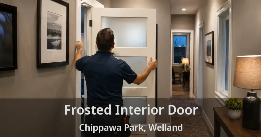Frosted Interior Door Chippawa Park, Welland - ON