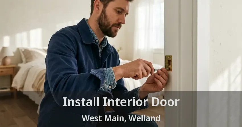 Install Interior Door West Main, Welland - ON
