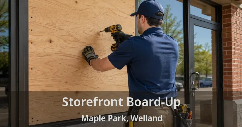 Storefront Board-Up Maple Park, Welland - ON