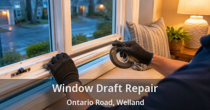 Window Draft Repair Ontario Road, Welland - ON