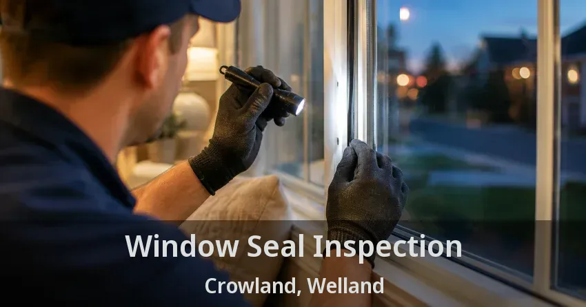 Window Seal Inspection Crowland, Welland - ON