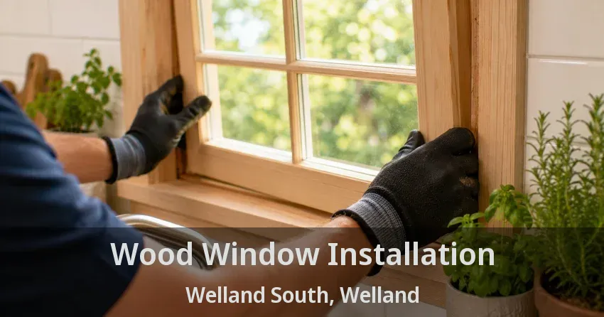 Wood Window Installation Welland South, Welland - ON