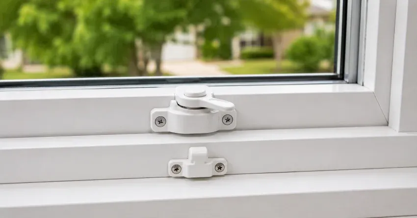 technician installing new window latch hardware in Welland